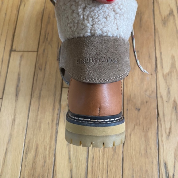 Chloe- Eilieen shearling boots 36 - Picture 3 of 5